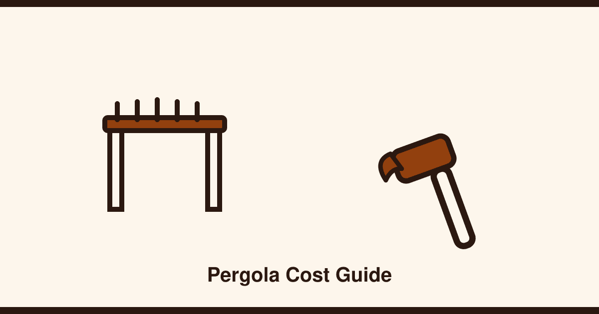 Pergola cost guide: what affects the price
